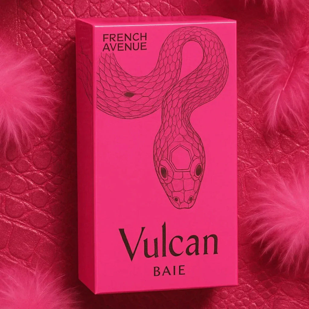 French Avenue Vulcan Baie packaging